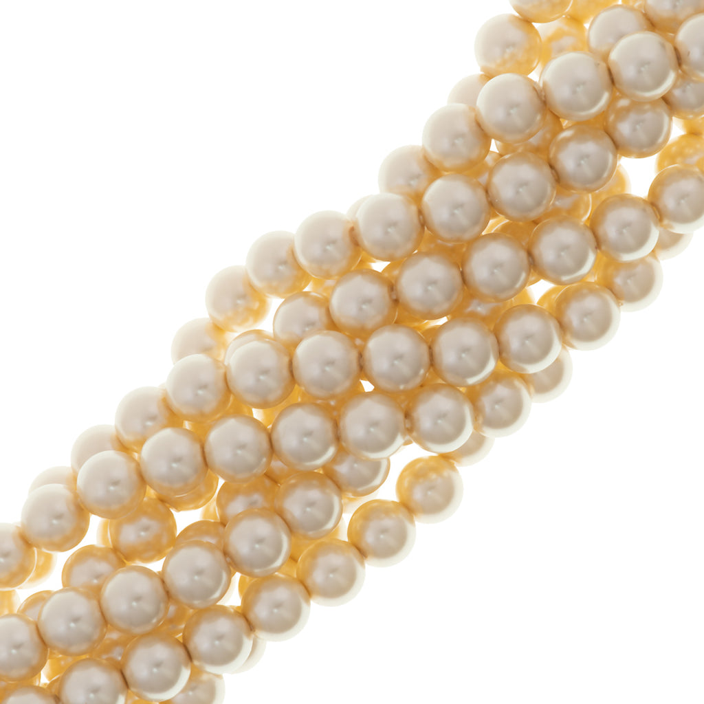 15 Preciosa Maxima 8mm Round Pearl Creamrose (77500)