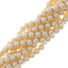 15 Preciosa Maxima 8mm Round Pearl Creamrose (77500)