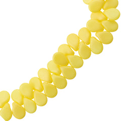 65 Preciosa Pip Matte Silk Yellow Beads (29573)