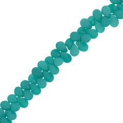 65 Preciosa Pip Matte Silk Sea Green Beads (29569)