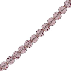 24 Preciosa Czech Crystal 6mm MC Round Bead Light Amethyst 20020