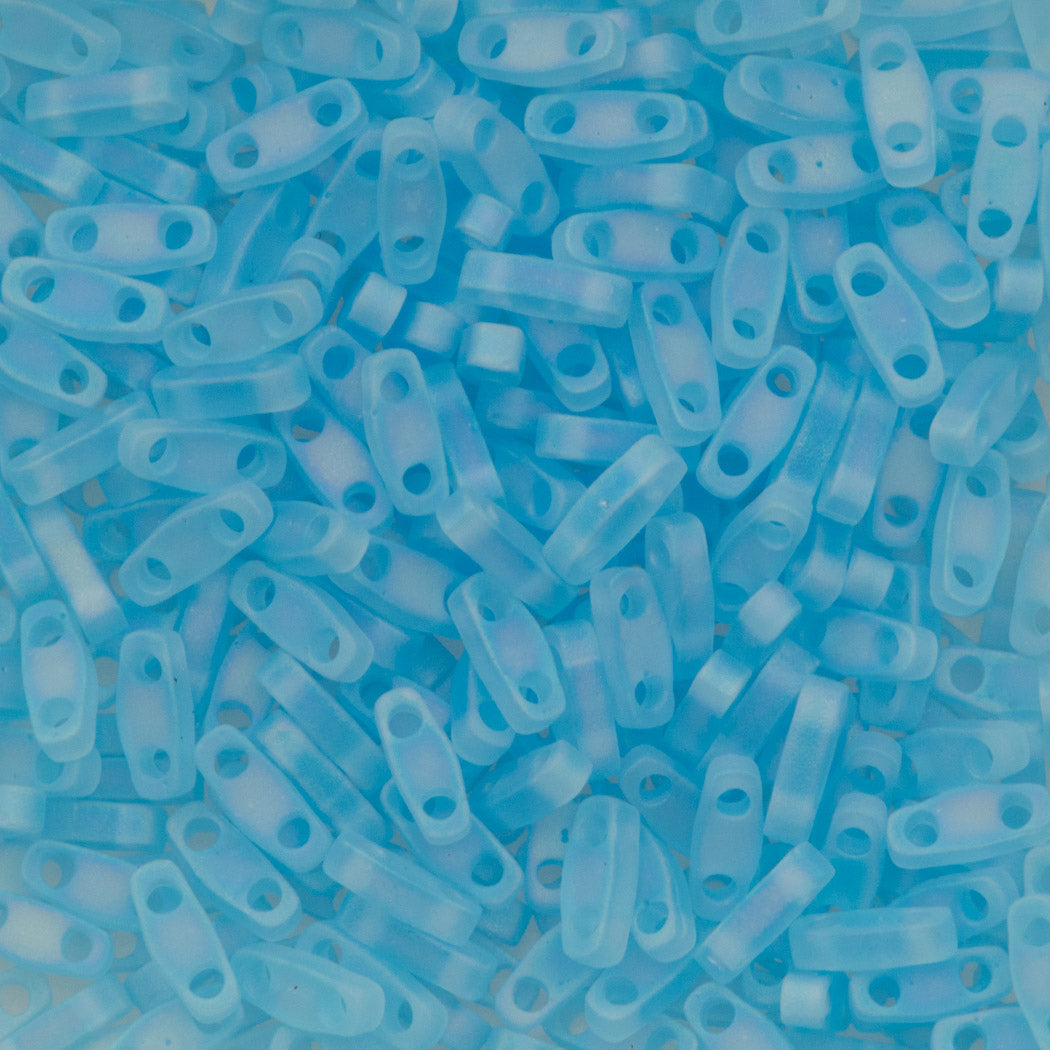 Miyuki Quarter Tila Seed Bead Transparent Matte Light Blue AB (148FR)