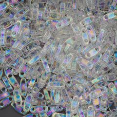 Miyuki Quarter Tila Seed Bead Crystal Rainbow 7g Tube (250)