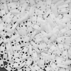 Miyuki Quarter Tila Seed Bead Opaque White 7g Tube (402)