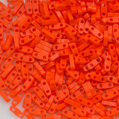 Miyuki Quarter Tila Seed Bead Opaque Orange 7g Tube (406)