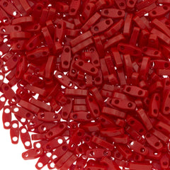 Miyuki Quarter Tila Seed Bead Opaque Dark Red 7g Tube (408)