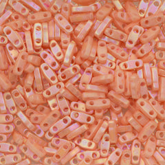 Miyuki Quarter Tila Seed Bead Opaque Salmon Luster 7g Tube (596)