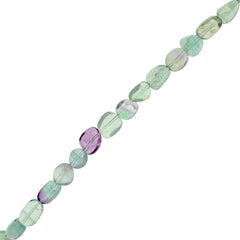 Rainbow Fluorite 6-10mm Pebble beads 15 inch strand