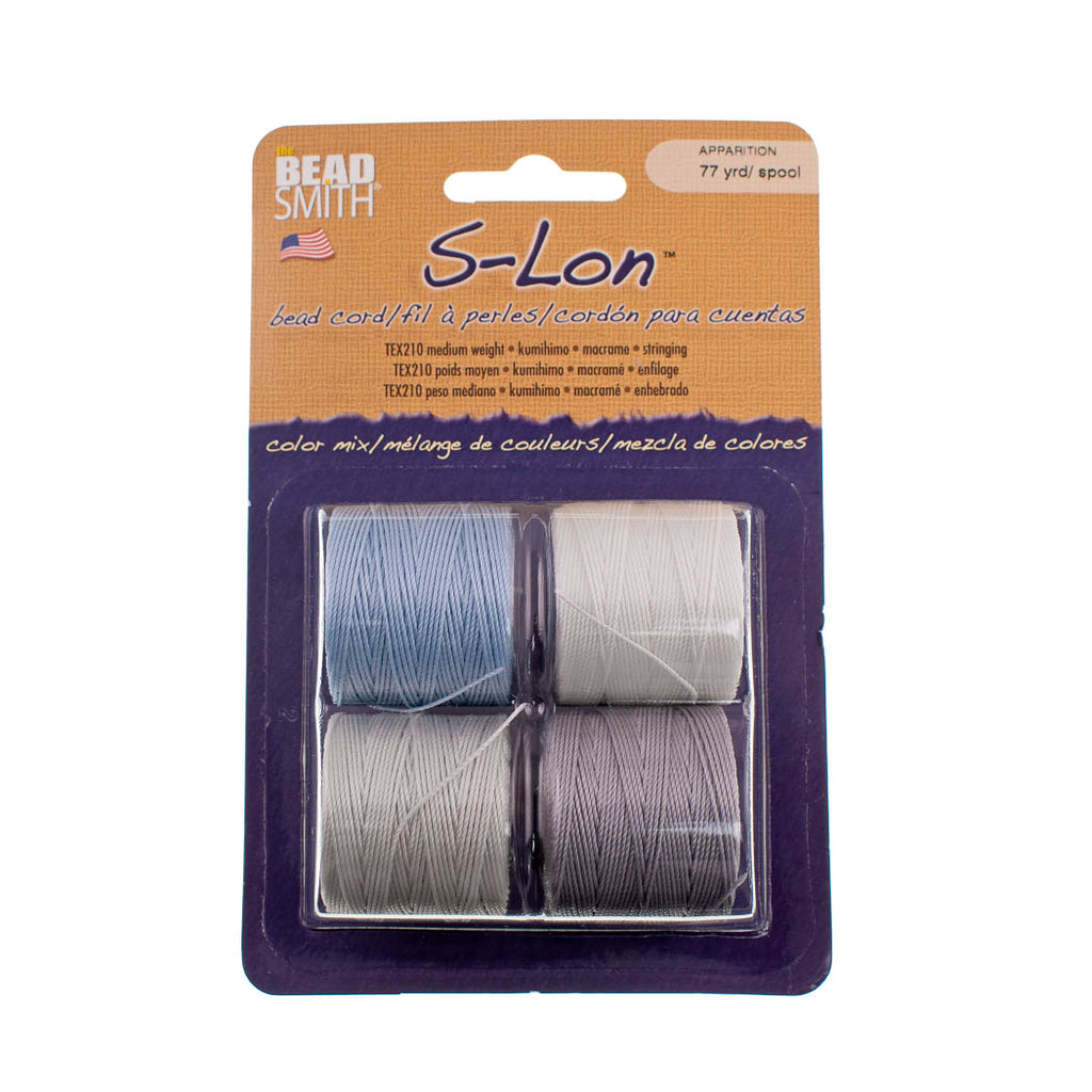 Apparition 4pc Mix SLon Bead Cord Mix 77 Yard Spool .5mm TEX 210