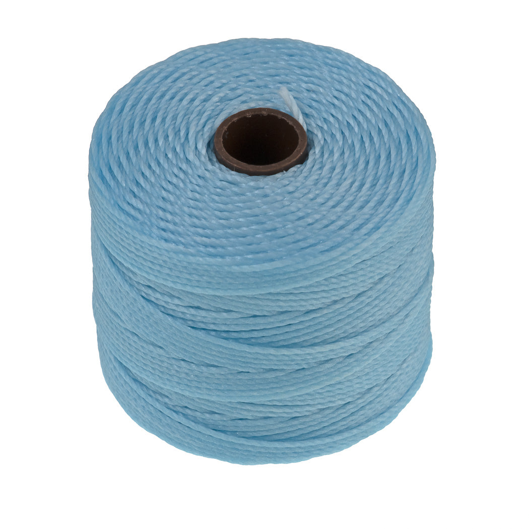 Sky Blue SLon Bead Cord 77 Yard Spool .5mm TEX 210 Aura Crystals, LLC