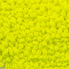Super Duo 2x5mm Two Hole Beads Neon Yellow 22g Tube (25121)