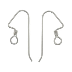 TierraCast Angular Hook Ear Wire Sterling Silver with coil