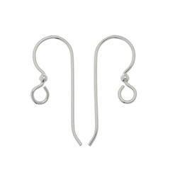 TierraCast French Hook Ear Wire Sterling Silver with 2mm bead