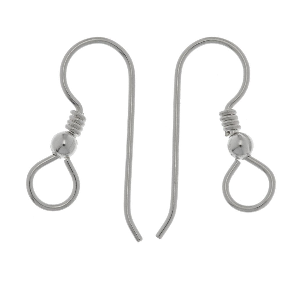 Fine Silver 19mm French Wire Earring Hook 