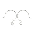 TierraCast French Hoop Ear Wire Sterling Silver with 2mm loop