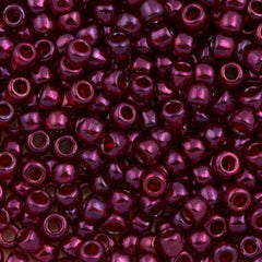 Toho Round Seed Bead 6/0 Gold Luster Raspberry 2.5-inch tube (332)