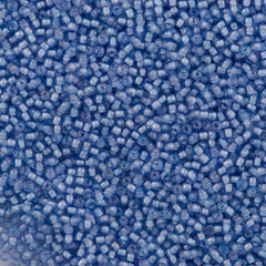 50g Toho Round Seed Beads 11/0 Inside Color Lined White Light Blue (933)