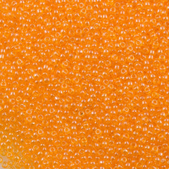Toho Round Seed Bead 11/0 Transparent Luster Tangerine 2.5-inch Tube (111)