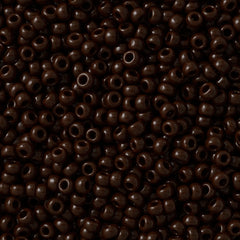 50g Toho Round Seed Bead 11/0 Opaque Brown (46)