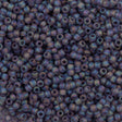 Toho Round Seed Bead 11/0 Transparent Matte Tanzanite AB 2.5-inch Tube (166DF)