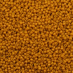 50g Toho Round Seed Beads 11/0 Opaque Tuscan Orange Luster (1606)