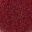 Toho Round Seed Bead 11/0 Transparent Dark Ruby AB (165C)