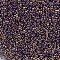 50g Toho Round Seed Beads 11/0 Gilded Marble Blue (1701)
