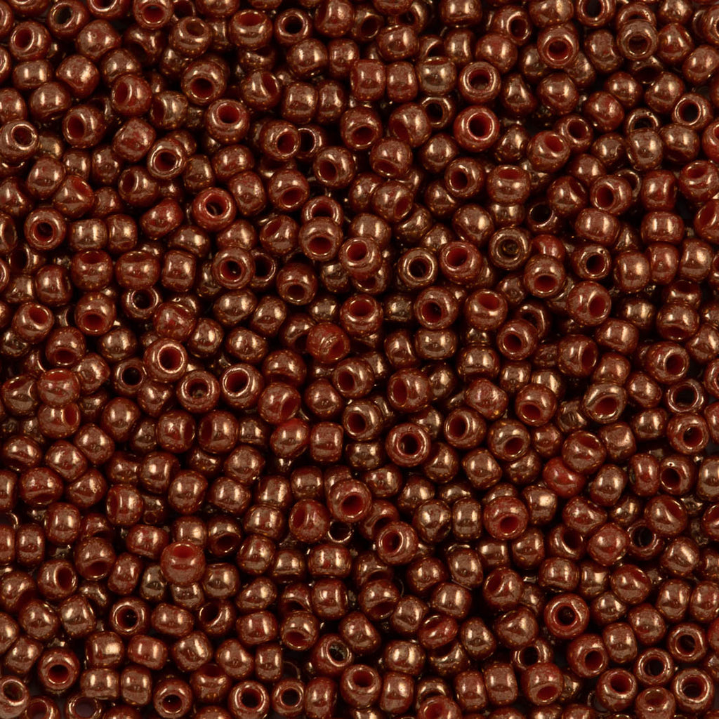 Toho Round Seed Bead 11/0 Gilded Marble Orange (1707)