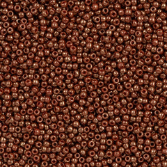 50g Toho Round Seed Bead 11/0 Gilded Marble Red (1708)