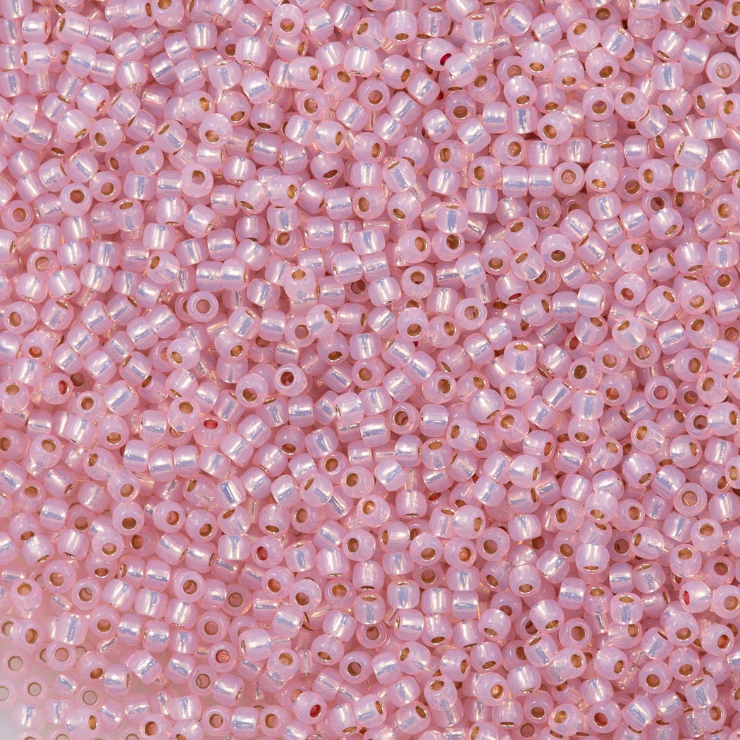 Tibaoffy Size 6/0 Crafts Glass Seed Beads 4mm Pink Beads for Jewelry Making  (Total About 100g About 1200pcs)
