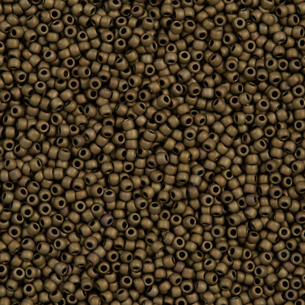 Toho Round Seed Bead 11/0 Matte Antique Bronze (223F)