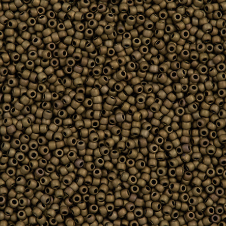 Toho Round Seed Bead 11/0 Matte Antique Bronze (223F)
