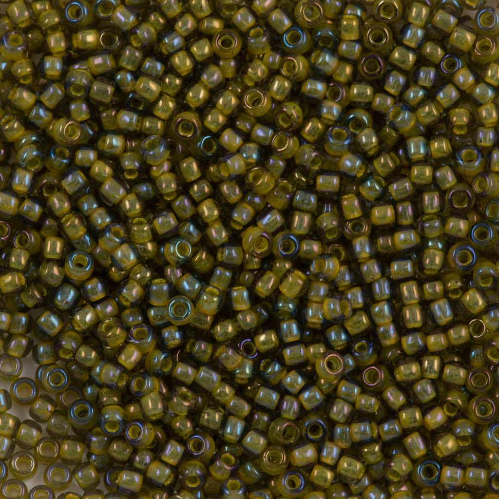 Toho Round Seed Bead 11/0 Inside Color Lined Yellow Green (246)