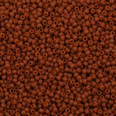 Toho Round Seed Bead 11/0 Semi-Glazed Orange 2.5-inch Tube (2611F)