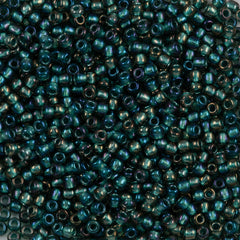 Toho Round Seed Bead 11/0 Inside Color Lined Forest Green (270)