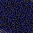 Toho Round Seed Bead 11/0 Silver Lined Transparent Matte Dark Cobalt (28DF)