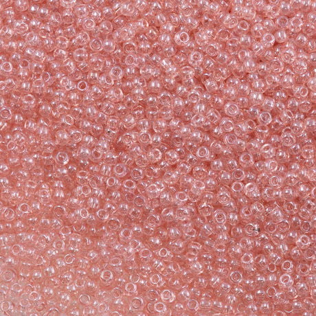 50g Toho Round Seed Beads 11/0 Transparent Rose Luster (290)
