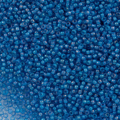 50g Toho Round Seed Bead 11/0 Inside Color Lined Sapphire Blue (309)