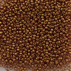 Toho Round Seed Bead 11/0 Gold Luster Transparent Pink (421)