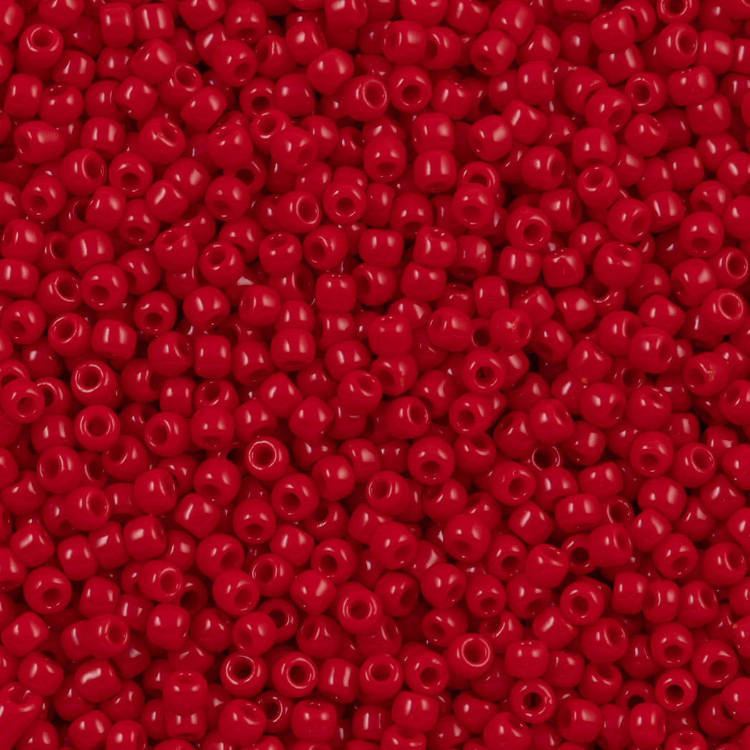 50g Toho Round Seed Bead 11/0 Opaque Red (45)