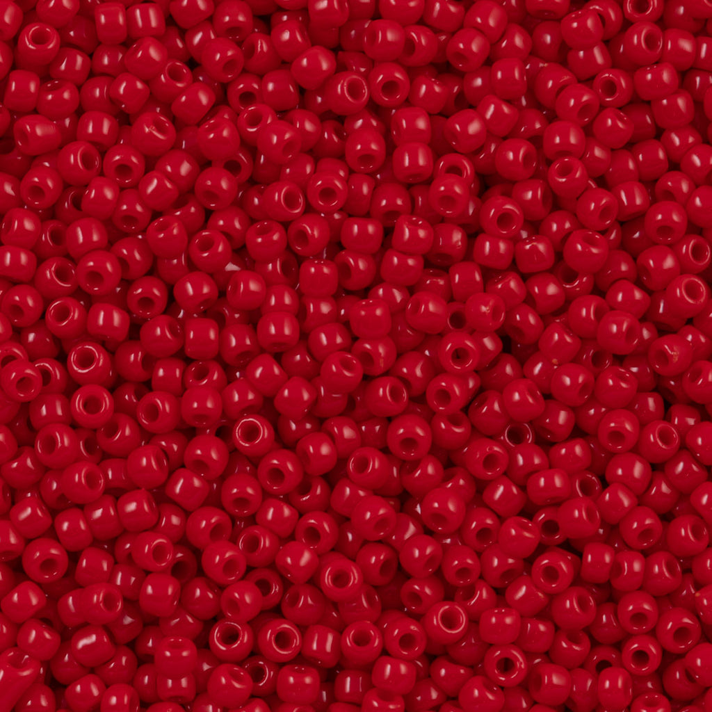 50g Toho Round Seed Bead 11/0 Opaque Red (45)