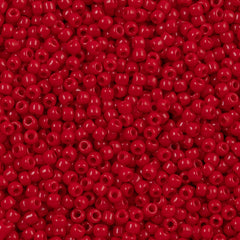 50g Toho Round Seed Bead 11/0 Opaque Red (45)
