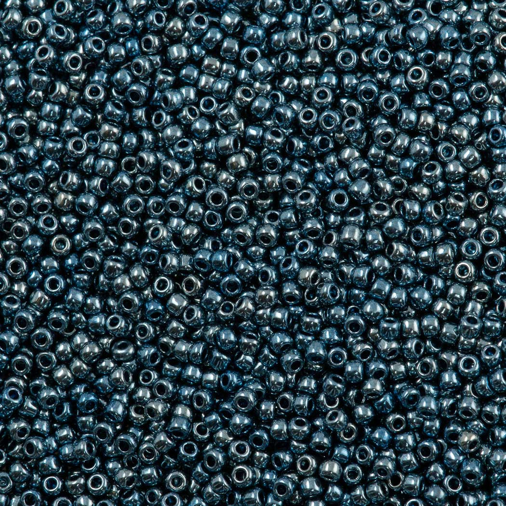 Toho Round Seed Bead 11/0 Galvanized Peacock Blue (511)