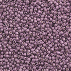 50g Toho Round Seed Bead 11/0 Matte Galvanized Lilac (554F)