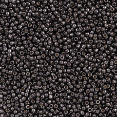 50g Toho Round Seed Bead 11/0 PermaFinish Galvanized Cool Grey (595PF)