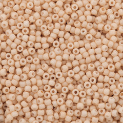 50g Toho Round Seed Bead 11/0 Opaque Matte Ivory (763)
