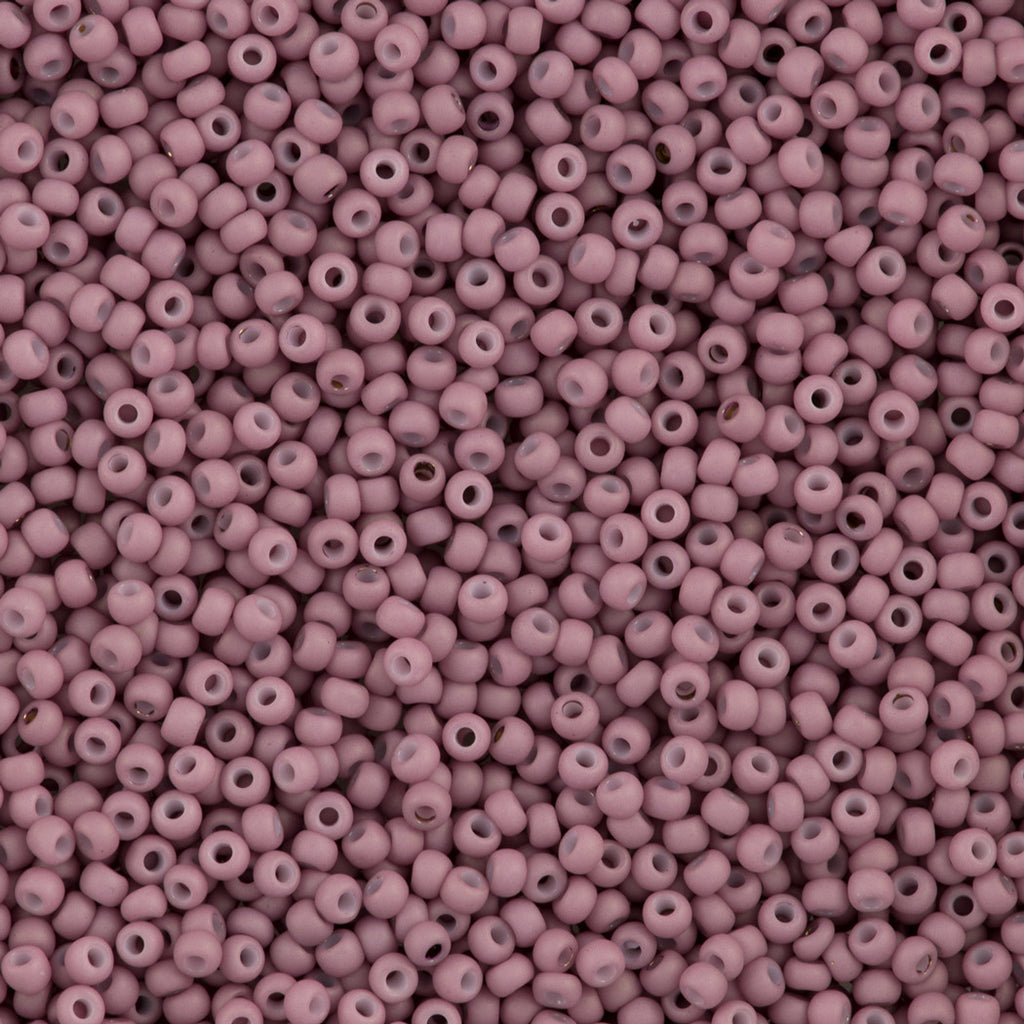 50g Toho Round Seed Beads 11/0 Opaque Matte Pastel Lilac (766)