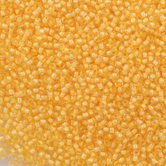 50g Toho Round Seed Bead 11/0 Inside Color Lined Butter (961)