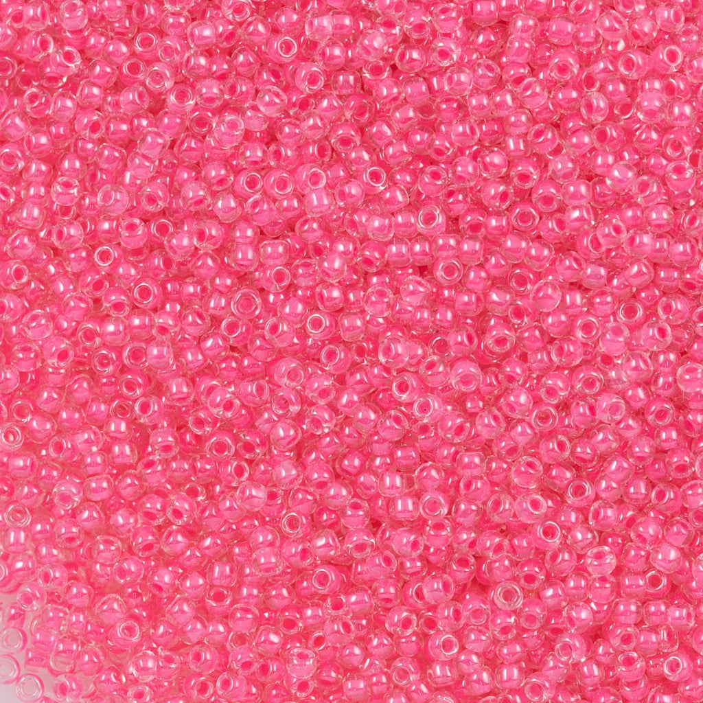 Toho Round Seed Bead 11/0 Inside Color Lined Ballerina Pink (987)