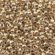 50g Toho Round Seed Bead 11/0 Inside Color Lined Gold (989)